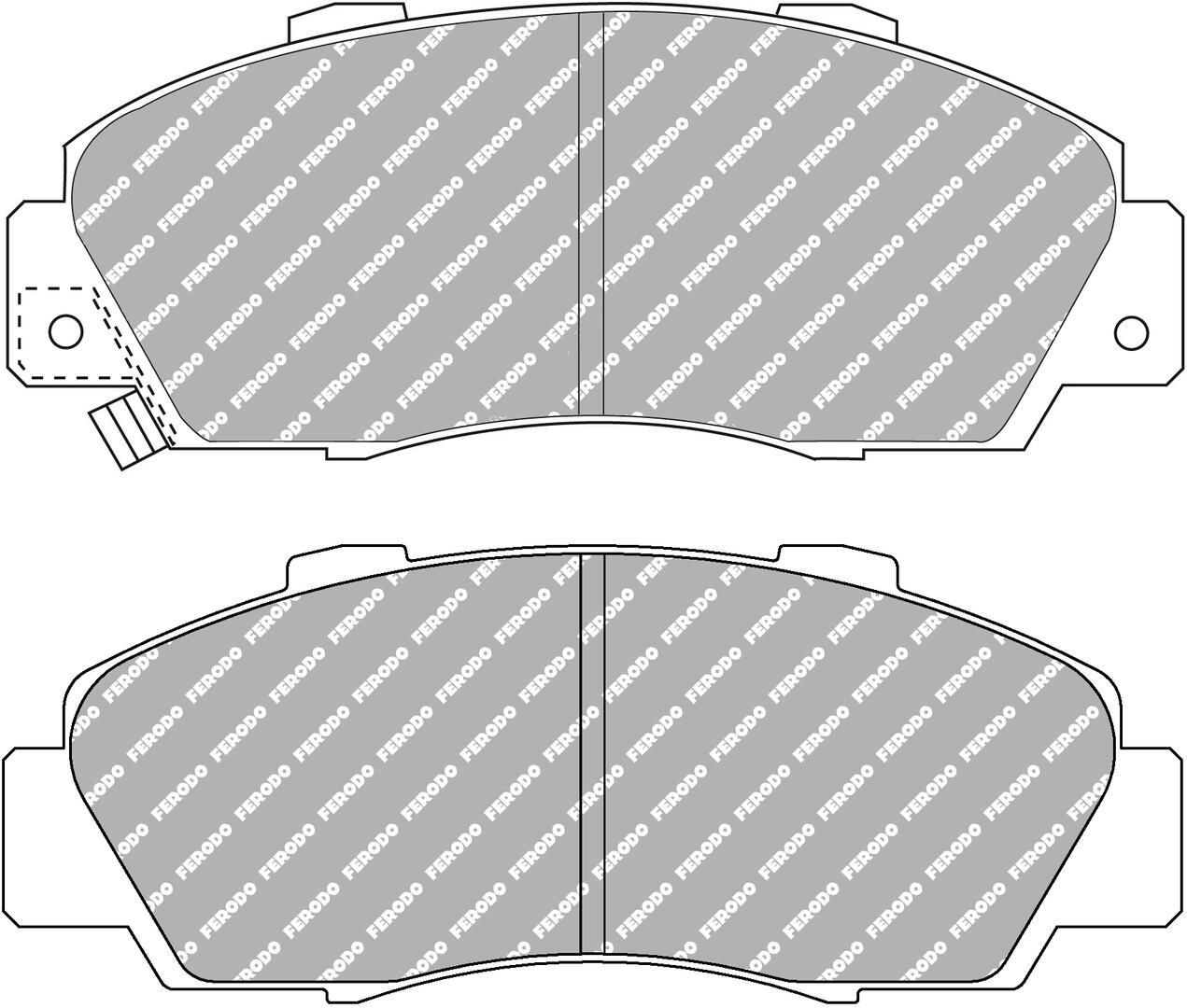 Передні гальмівні колодки на Honda Accord V CC7